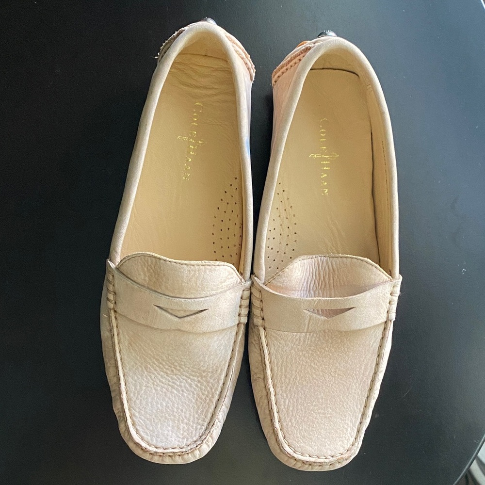 Cole Haan Women’s Light Beige Penny Loafers - Picture 3 of 8